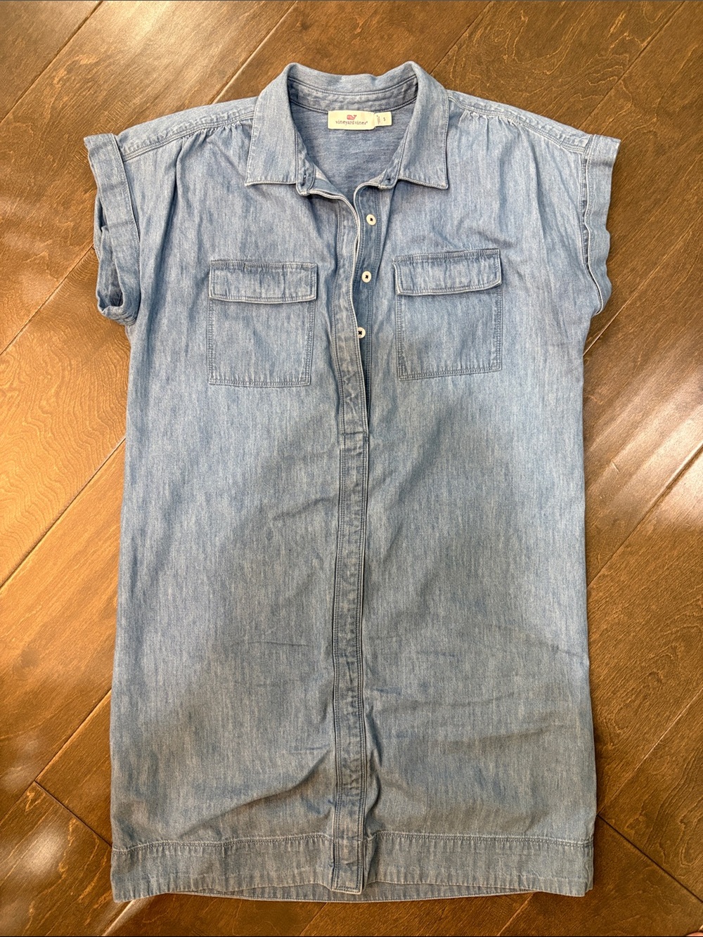 Vineyard Vines Light Blue Chambray Dress